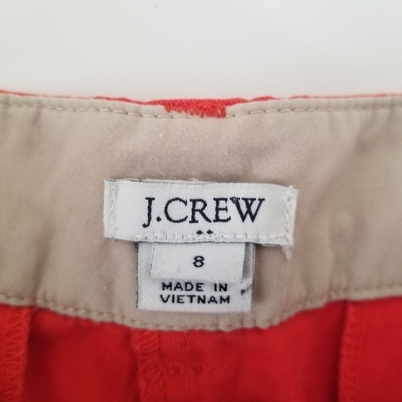 J Crew 5 Inch Classic Chino Short Red/Orange Size 8 - Picture 5 of 9